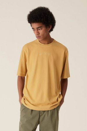 La Martina LMRTN Basic T Shirts Yellow | DPZ-3720