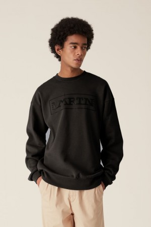 La Martina LMRTN Crew-neck Sweatshirt Black | FNF-5693