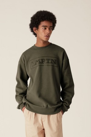 La Martina LMRTN Crew-neck Sweatshirt Deep Green | WBK-8272