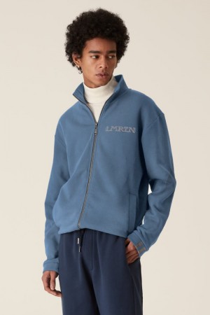La Martina LMRTN High-neck Sweatshirt Blue | JZF-7750