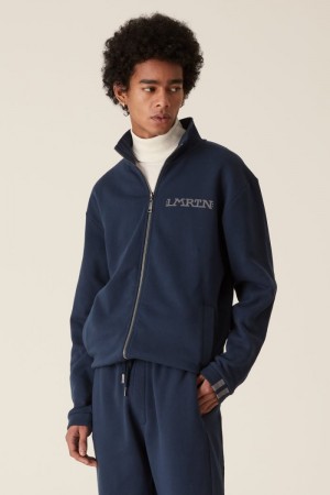 La Martina LMRTN High-neck Sweatshirt Navy | EUV-9164