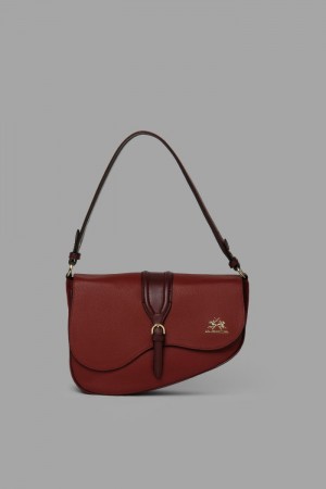 La Martina Leather Women Bags Burgundy | FDL-2685