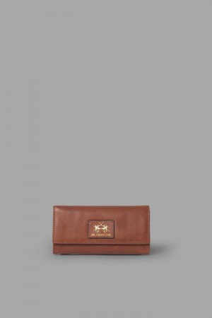 La Martina Leather Women Purses Brown | KKG-4253
