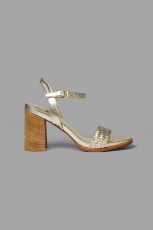 La Martina Metallic-look Women Sandals Silver | UEE-3477