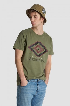 La Martina Regular-fit Cotton Men T Shirts Deep Green | XUN-3621