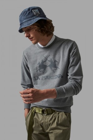 La Martina Regular-fit Men Sweater Grey | TYA-4419