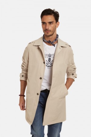 La Martina Regular-fit Single-breasted Men Jackets Beige | NIH-4950