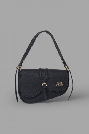 La Martina Saddle Women Bags Black | DJV-0032