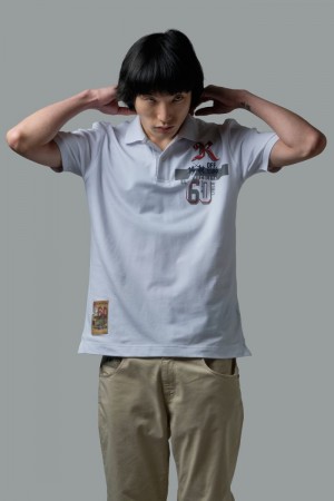 La Martina Short-sleeved Regular Fit Men Polo Shirt White | HFX-9034